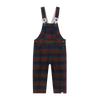 GENTRY Festive Blue Plaid Woven Overalls