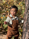 SEYMOUR Cream/Green Striped Polo Onesie