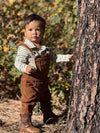 SEYMOUR Cream/Green Striped Polo Onesie