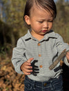 RIPLEY China/Cream Ribbed Stripe Onesie
