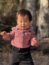 RIPLEY Rust/Cream Ribbed Stripe Onesie