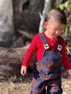 AYNOR Red Henley Onesie