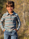 HARRY Blue Knitted Polo