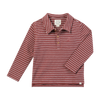 SPENCER Rust/White stripe Polo