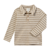 SPENCER Beige/Beige stripe Knitted Polo