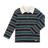 SCRUM Green/Navy/Red Stripe Rugby