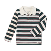 SCRUM Green/Cream Stripe Rugby