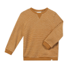 TARQUIN beige/gold brushed stripe sweater