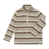 MACCHU  sherpa Beige/Brown stripe