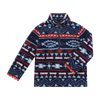 MACCHU sherpa blue/red  multi print
