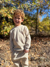 TARQUIN Grey pique sweatshirt