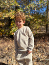TARQUIN Grey pique sweatshirt