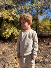 TARQUIN Grey pique sweatshirt