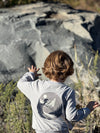 JESTER Grey ski back print sweatshirt