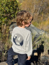 JESTER Grey ski back print sweatshirt