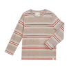 TOBY Beige/Rust Stripe Tee
