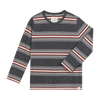 TOBY Grey/Rust Stripe Tee