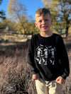 CHEROKEE Dancing Cowboy Skeleton Printed Glow in the dark Tee