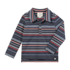 SPENCER Chambray Multi stripe Polo