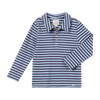 BUGGLE Cosy Fabric Blue/Navy stripe Polo