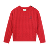 CLASSY red cable sweater