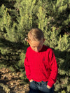 CLASSY red cable sweater