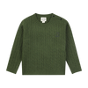 CLASSY green cable sweater