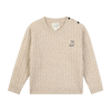 CLASSY beige cable sweater