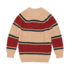 CHUNKY beige/rust stripe sweater