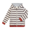 BELLAMY hoody top burgundy/cream stripe
