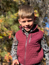 HUNTER burgundy padded vest