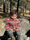 ADOBE Red plaid jacket
