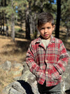 ADOBE Red plaid jacket