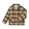ADOBE grey/beige plaid jacket