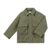 TWEEDY green tweed  padded jacket