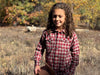 HOWDY Western Vintage Red plaid WOVEN SHIRT