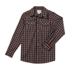 HOWDY Western Burgundy/Blue plaid WOVEN SHIRT
