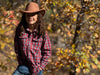 HOWDY Western Red/Navy plaid WOVEN SHIRT
