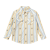 HOWDY Western Cactus Stripe WOVEN SHIRT