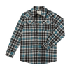 HOWDY Western Blue/Brown Stitch WOVEN SHIRT