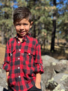 SAWYER RED/BLACK PLAID Fishing Shirt
