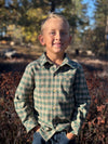 ATWOOD woven shirt green/yellow washed plaid