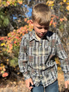 ATWOOD woven shirt green patchwork plaid