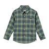 ATWOOD woven shirt green/ plaid teal