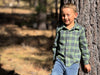ATWOOD woven shirt green/ plaid teal
