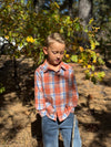 ATWOOD woven shirt rust/blue washed plaid