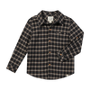 ATWOOD black/brown plaid woven shirt