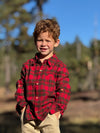 ATWOOD woven shirt festive red plaid