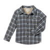 ADVENTURER grey/china  plaid sherpa lined shacket