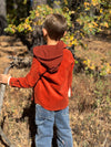 ERIN hooded shirt pumpkin cord